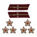 ПОЛКОВОЙ КОМИССАР, ВОЕНИНЖЕНЕР 1-го РАНГА, ВОЕНВРАЧ 1-го ранга, ВОЕНВЕТВРАЧ 1-го ранга, ВОЕННЫЙ ЮРИСТ 1-го РАНГА войск НКВД, петлицы и нарукавные знаки обр. 1935/36 г.